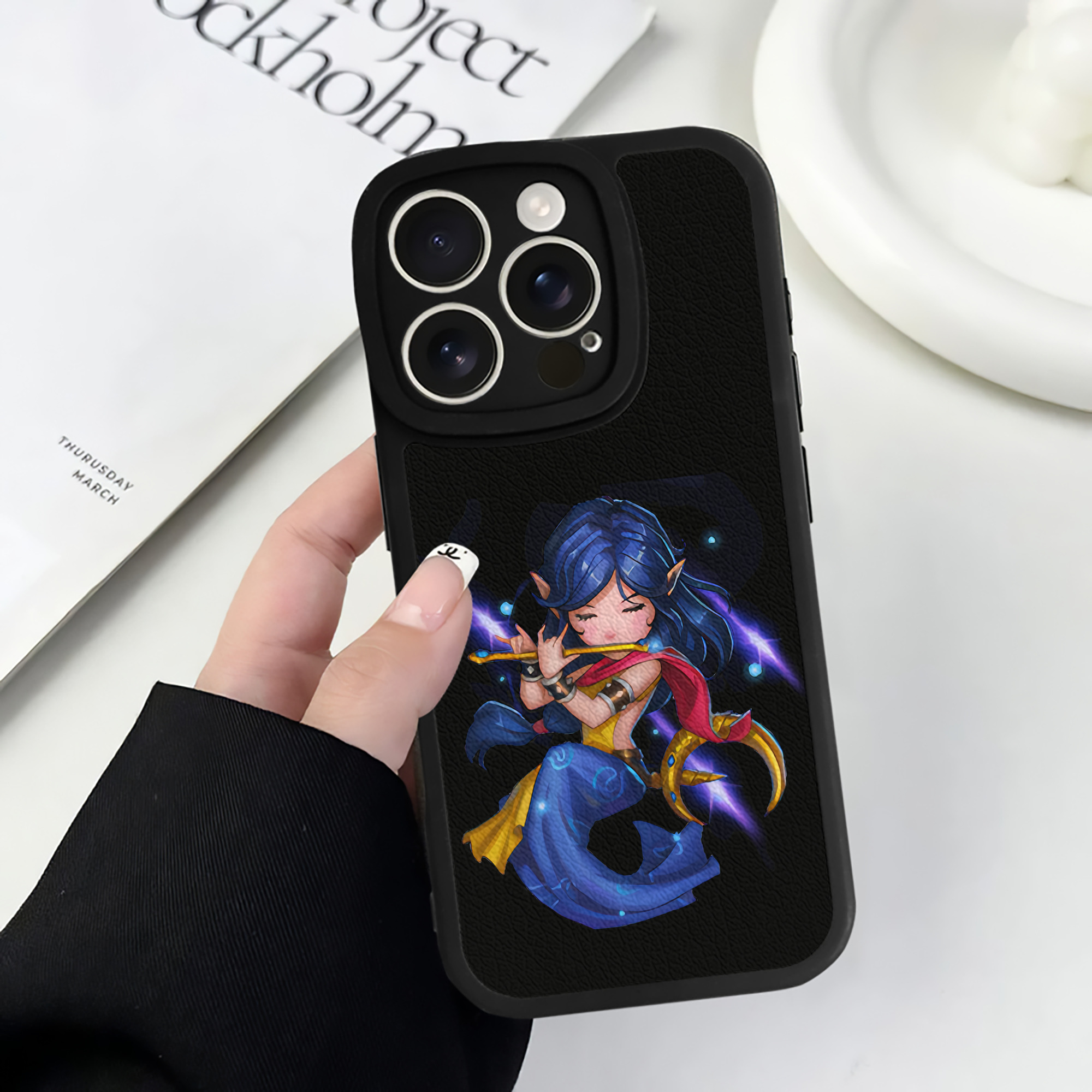 （画像用） リーグ・オブ・レジェンド League of Legends LOL 【iPhone 16シリーズ対応】シリコンスマホケース（レザー調） 材質：シリコン